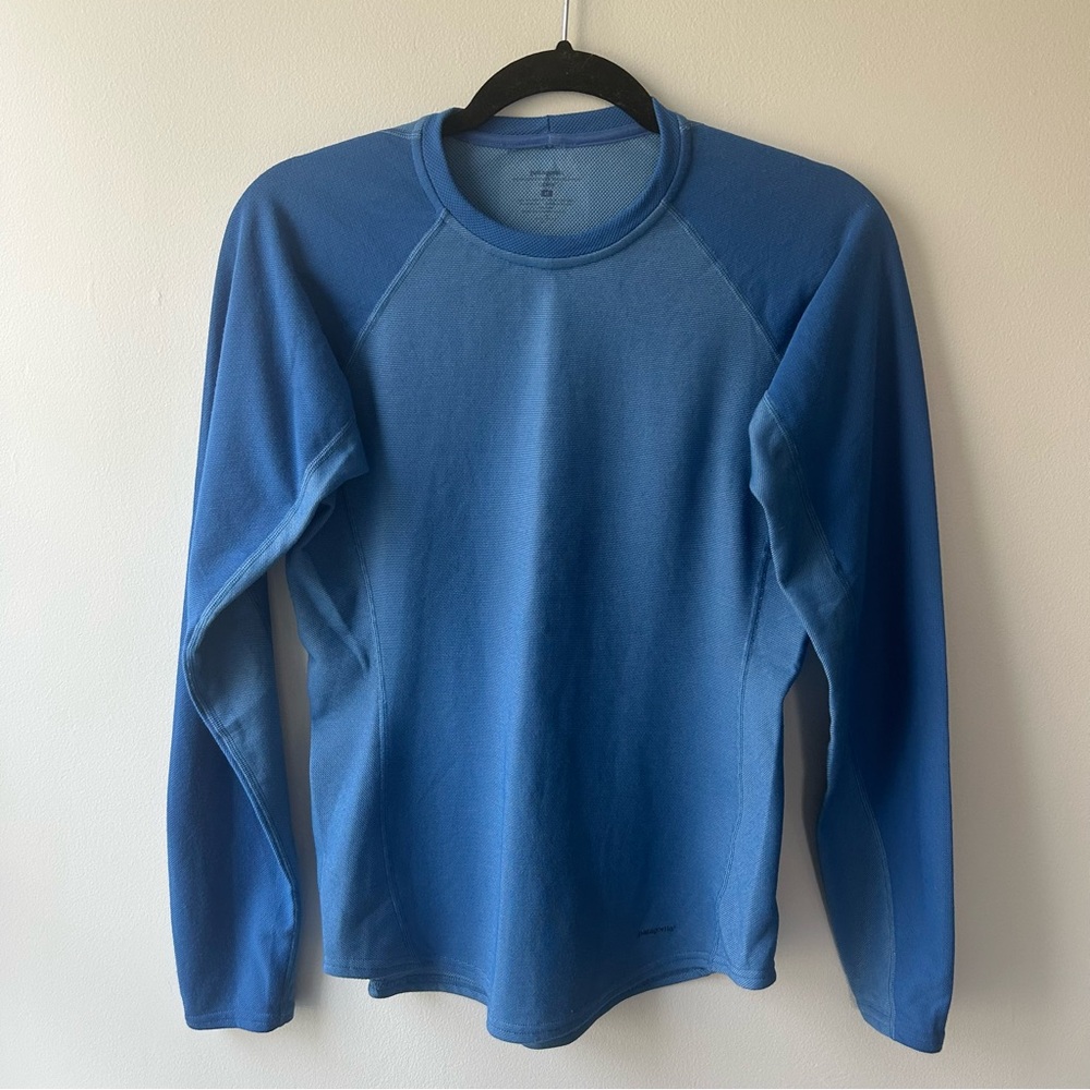 Patagonia Capilene Performance Baselayer Longsleeve Blue Size Medium